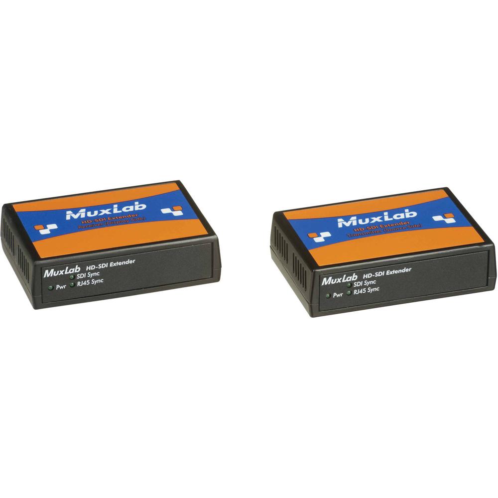 MuxLab 500702 Kit de Extensor LongReach HD-SDI (Transmisor/Receptor) - Transmite Señales HD-SDI a Tr