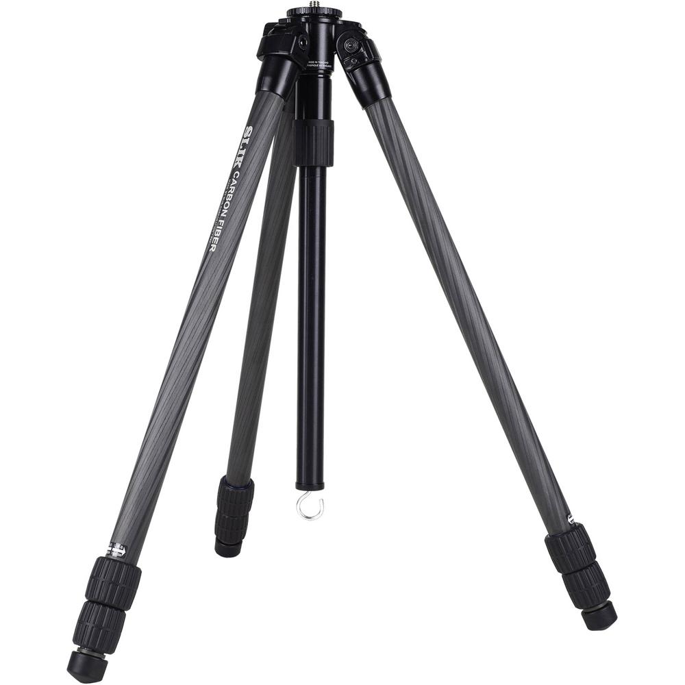 Trípode Slik Pro CF-733 (Negro) - Capacidad de Carga 11 lb, Altura Máx 65.9"", Altura Mín 8.3"", Plega