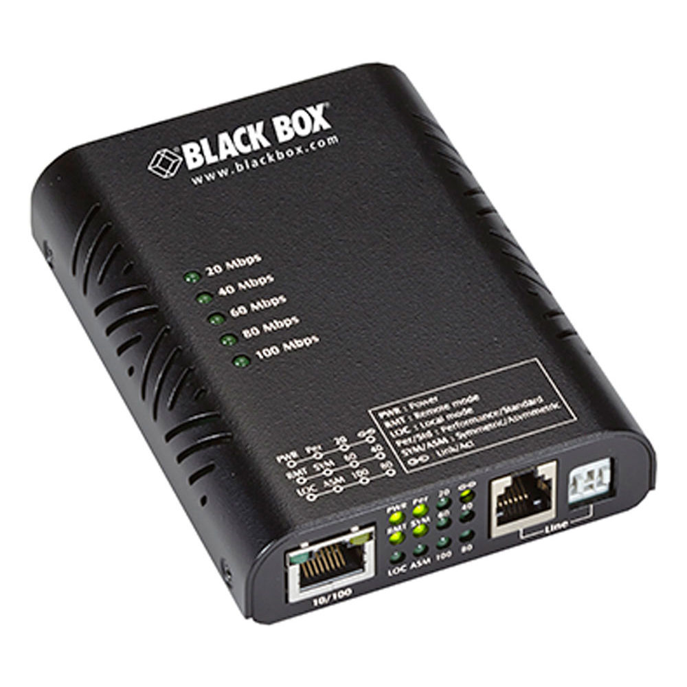 Extensor Ethernet Industrial Black Box 1 Puerto 10/100 Mbps - Conexión Punto a Punto y Plug-and-Play
