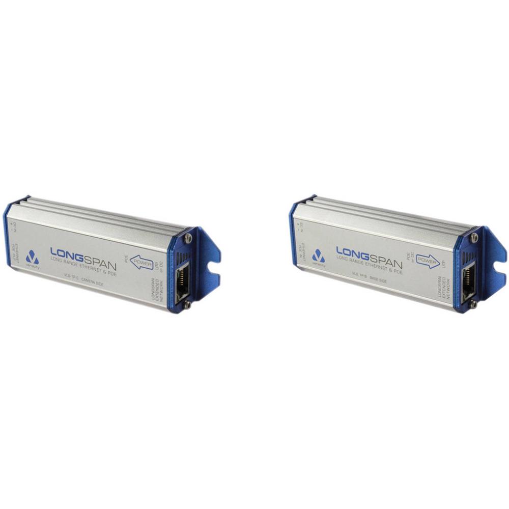 Kit de Extensión Ethernet y PoE de Largo Alcance Veracity Longspan - Soporta Cámaras IP, Auto-config