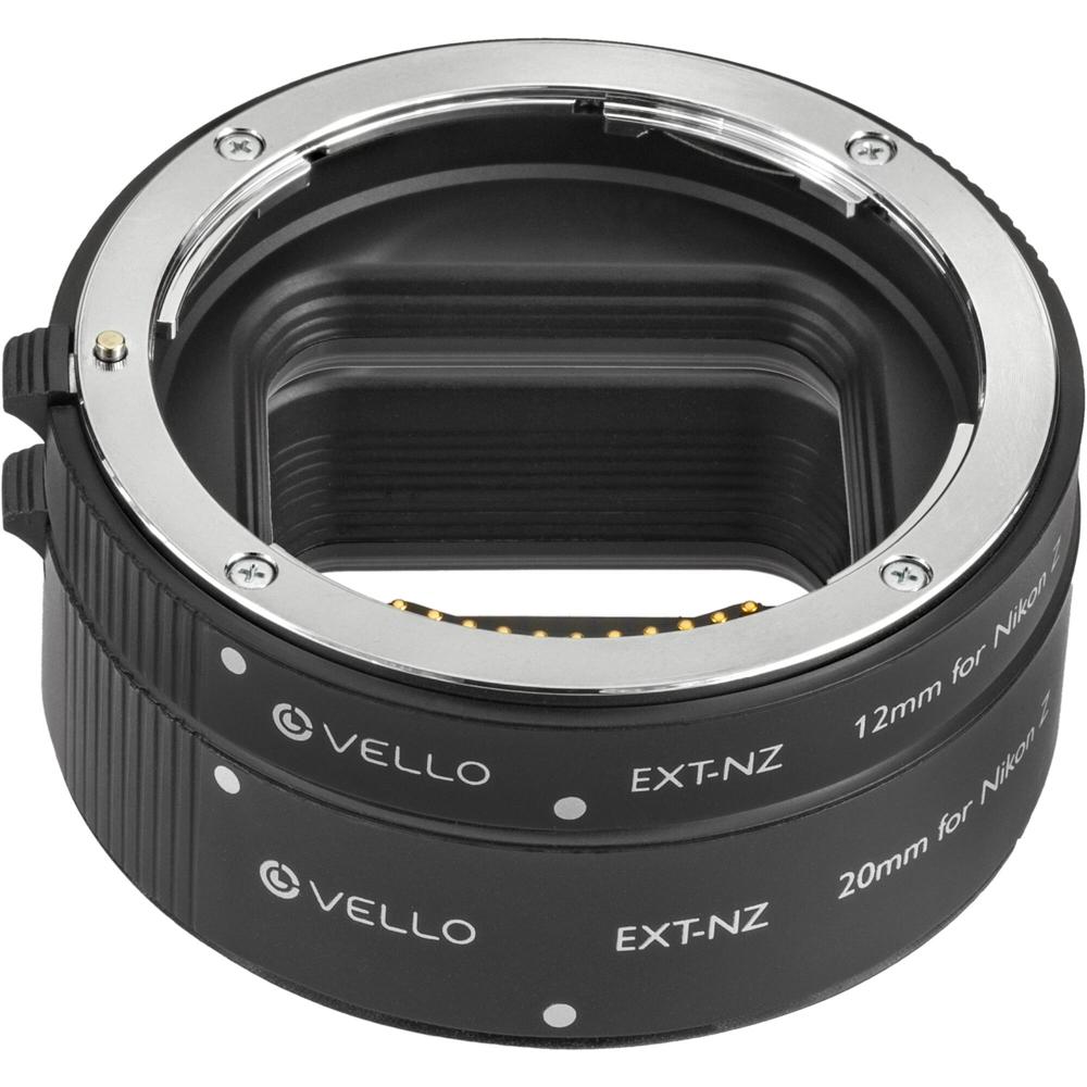 Tubo de Extensión de Vello Auto para Lentes Nikon Z-Mount - Incluye Tubos de 12 y 20mm, Capacidad Ma