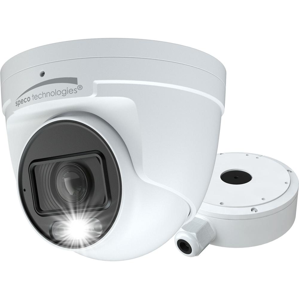 Cámara Turret de Red Exterior Speco Technologies Intensifier O4LT1M 4MP con Visión Nocturna y Resolu