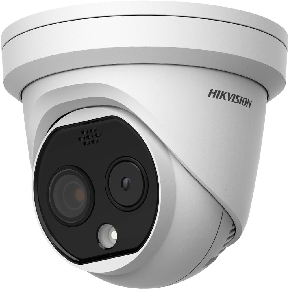 Cámara Turret de Red Bi-espectro Hikvision HeatPro DS-2TD1228-2/QA con Lente de 3.6mm - Resolución 2