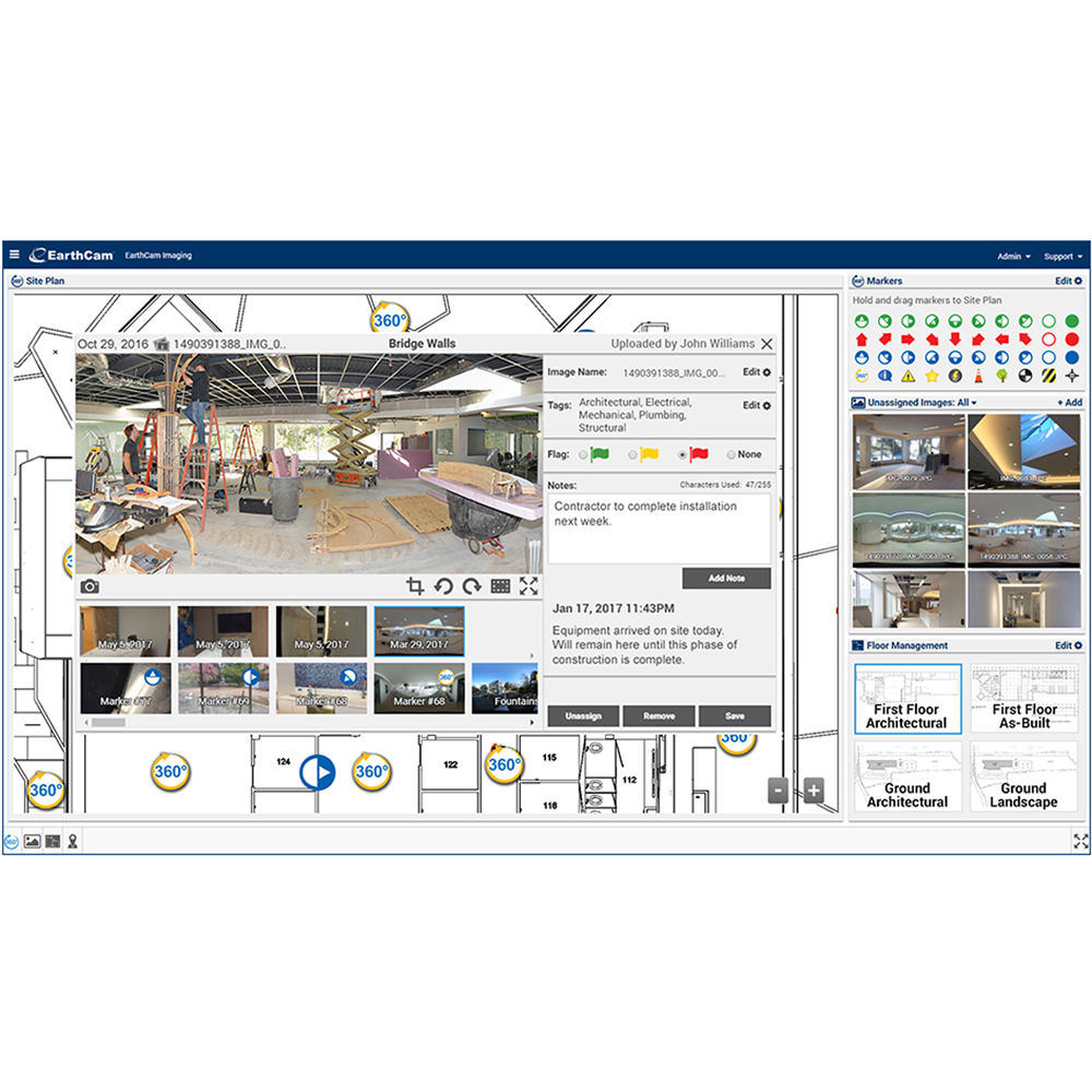 Software de Documentación Fotográfica EarthCam Control Center 8 (Suscripción de 6 Meses, Descarga) -
