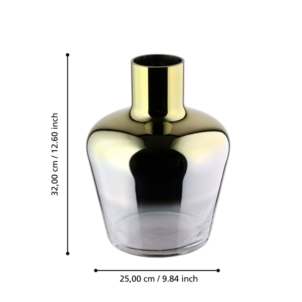 Jarrón Eglo Samuntai Gold Mirrored