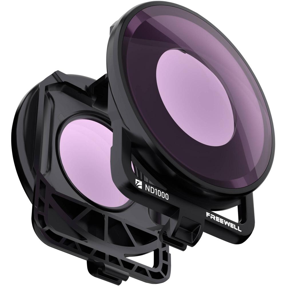 Filtros de Lentes ND1000 Freewell para Cámara Insta360 One R (10 Pasos, Par) - Dos Filtros, Cada Uno