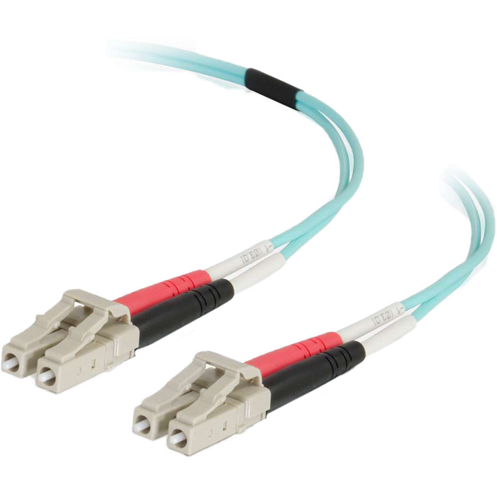 C2G Cable de Fibra Óptica Multimodo OM4 LC Macho a LC Macho (25 m)