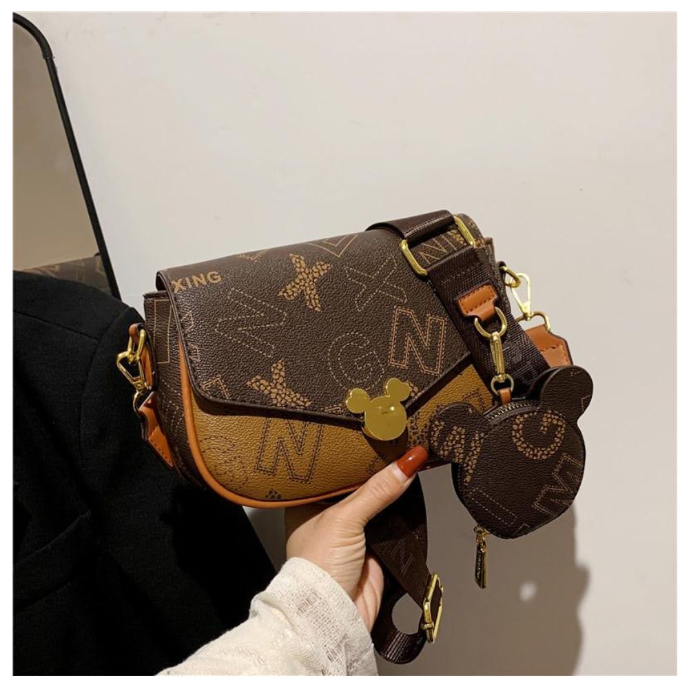 Crossbody Cartera Mickey Mouse Marrón