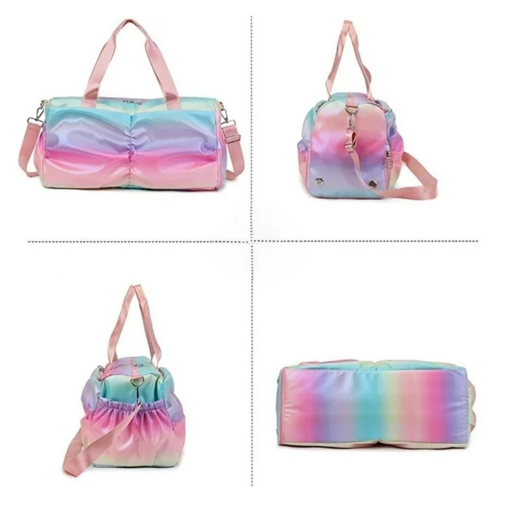 Maletín Mochila Deportiva Multicolor Rosa para Mujer