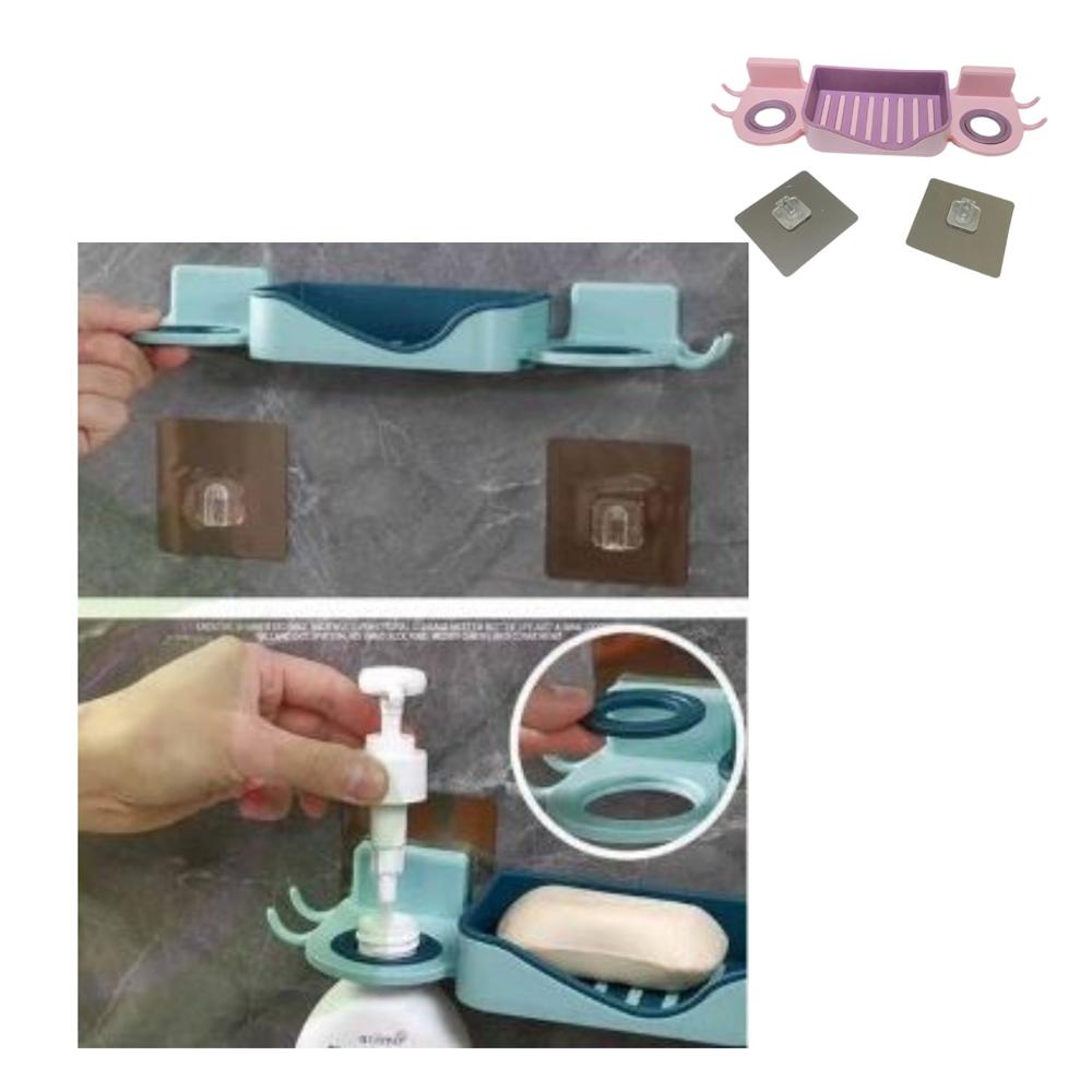 Jabonera para Baño Rosa Pack x 3