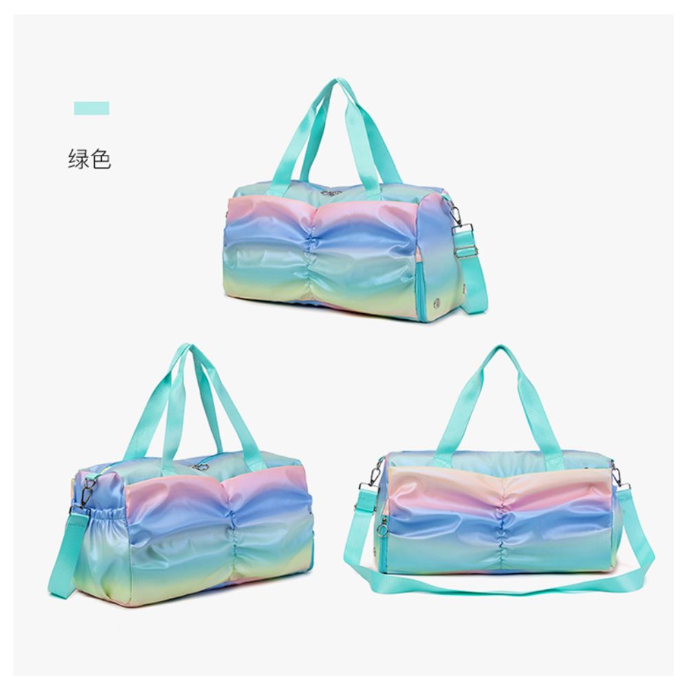 Maletín Mochila Deportiva Multicolor Verde para Mujer