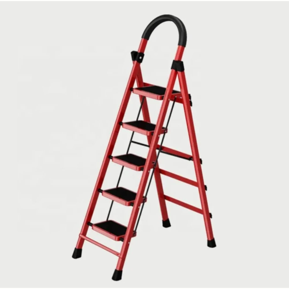 Escalera Tijera Plegable de 5 Escalones Multifunción Soporte Seguro