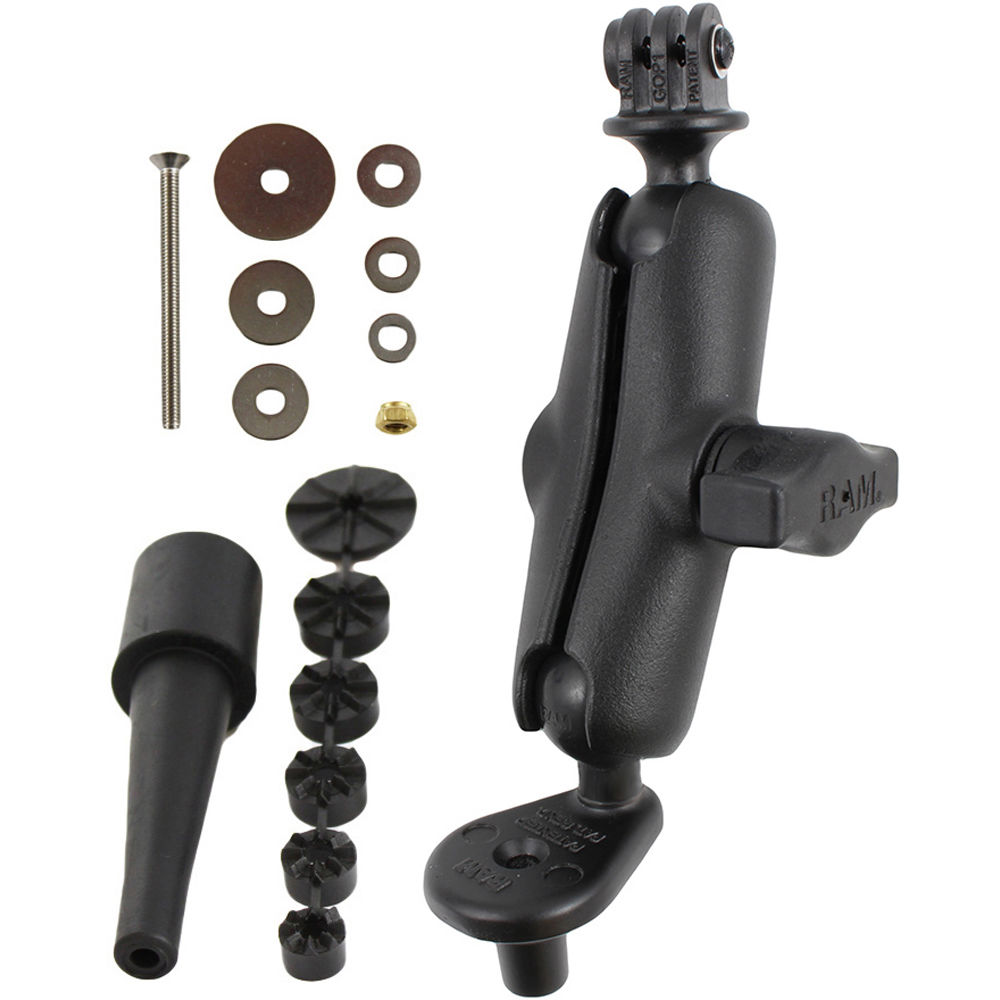 Soporte RAM Mounts para Horquilla, Brazo Doble y Bola de 1"" con Adaptador Personalizado para GoPro H