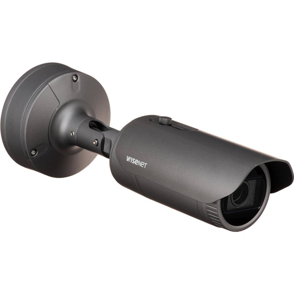 Cámara de Red Bullet Hanwha Vision PNO-A9081RLP 4K UHD para Exterior con Visión Nocturna, Lente Vari