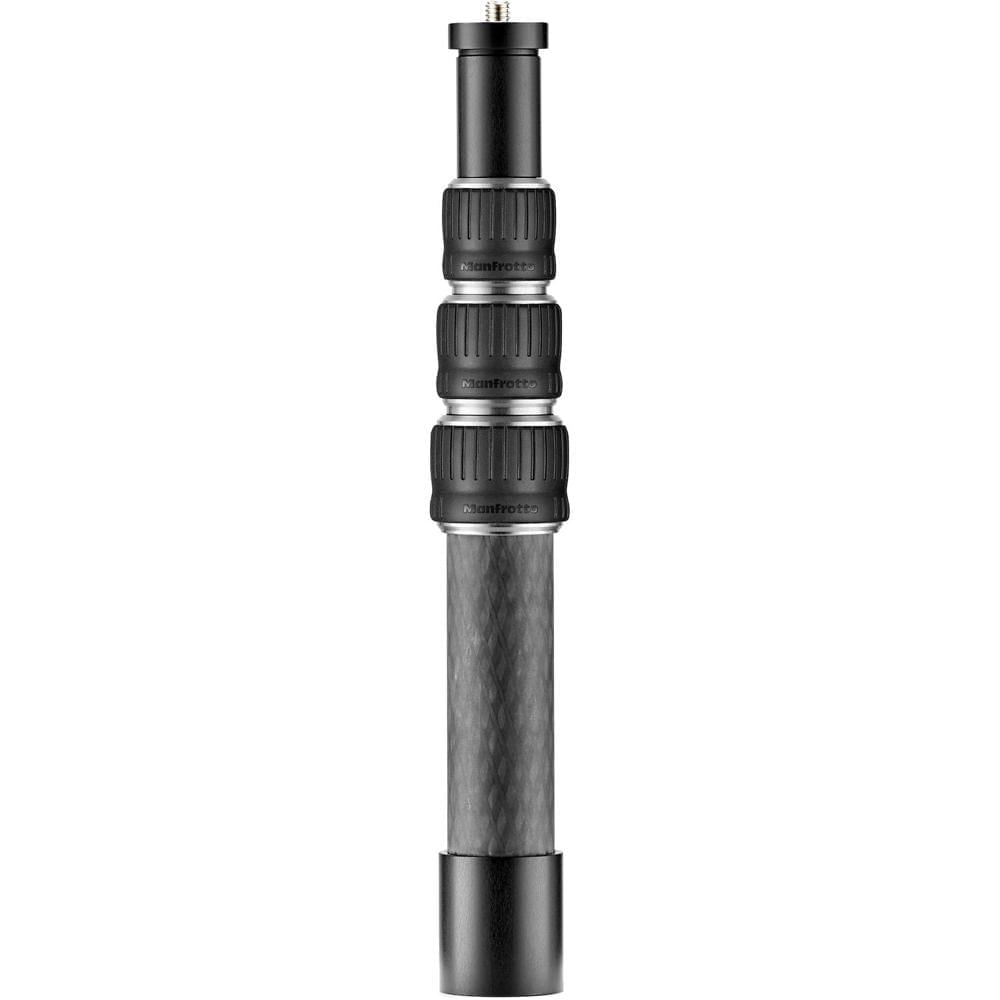 Bastón de Carbono Manfrotto para Cámara VR (Pequeño) - Soporte Rígido, Ligero y Extensible hasta 2.6