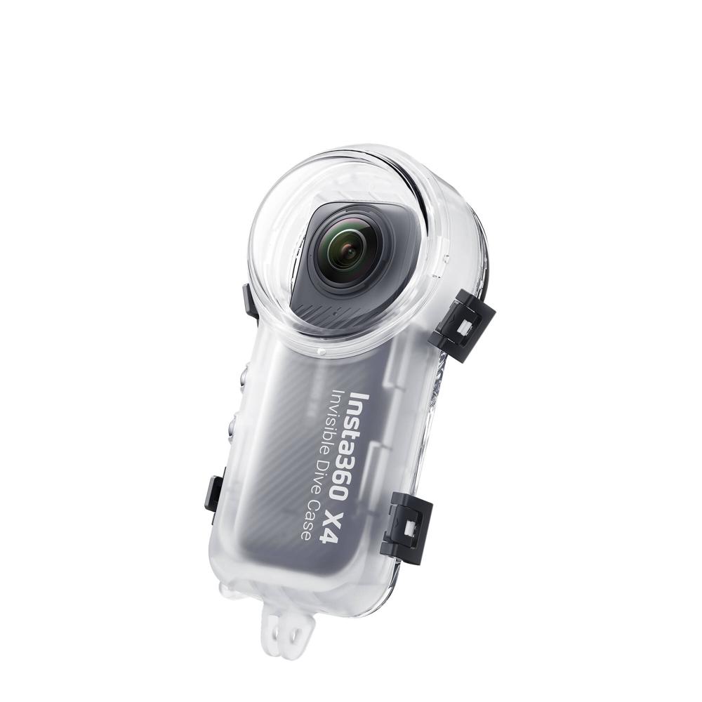 Funda Sumergible Invisible Insta360 para Cámara X4 - 50m de Profundidad, Montaje de 2 Puntas, Compen