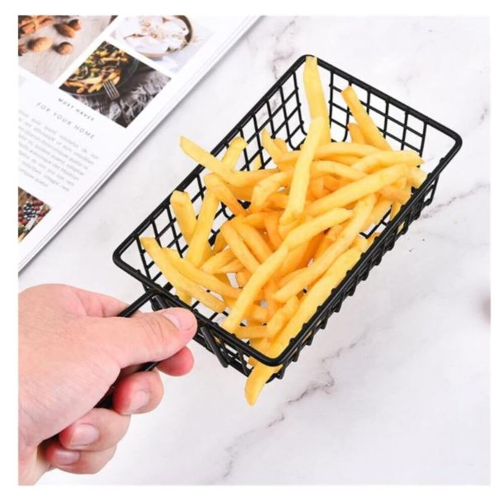 6 Cesta Medianas para freir Papas fritas Porciones de Snack