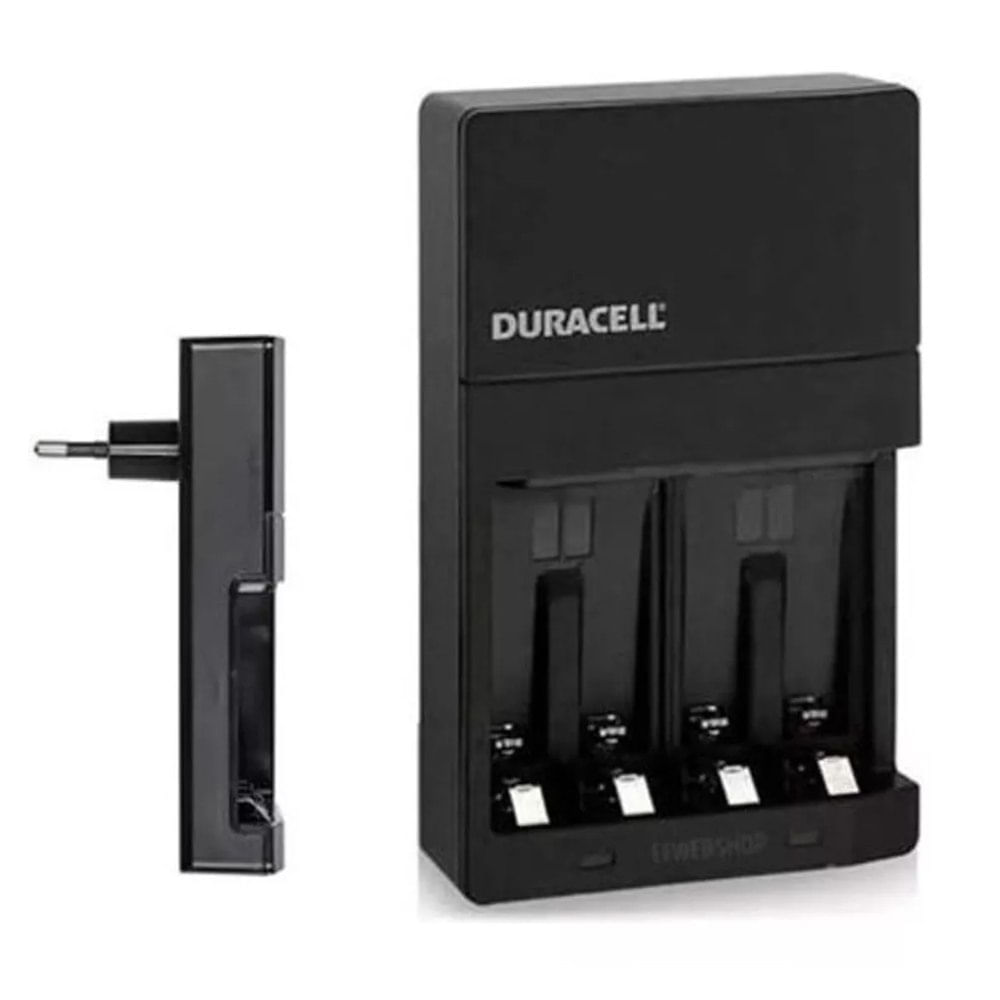 Kit Cargador de Pilas AA Recargables DURACELL + 4 Baterías AA 2500mAh