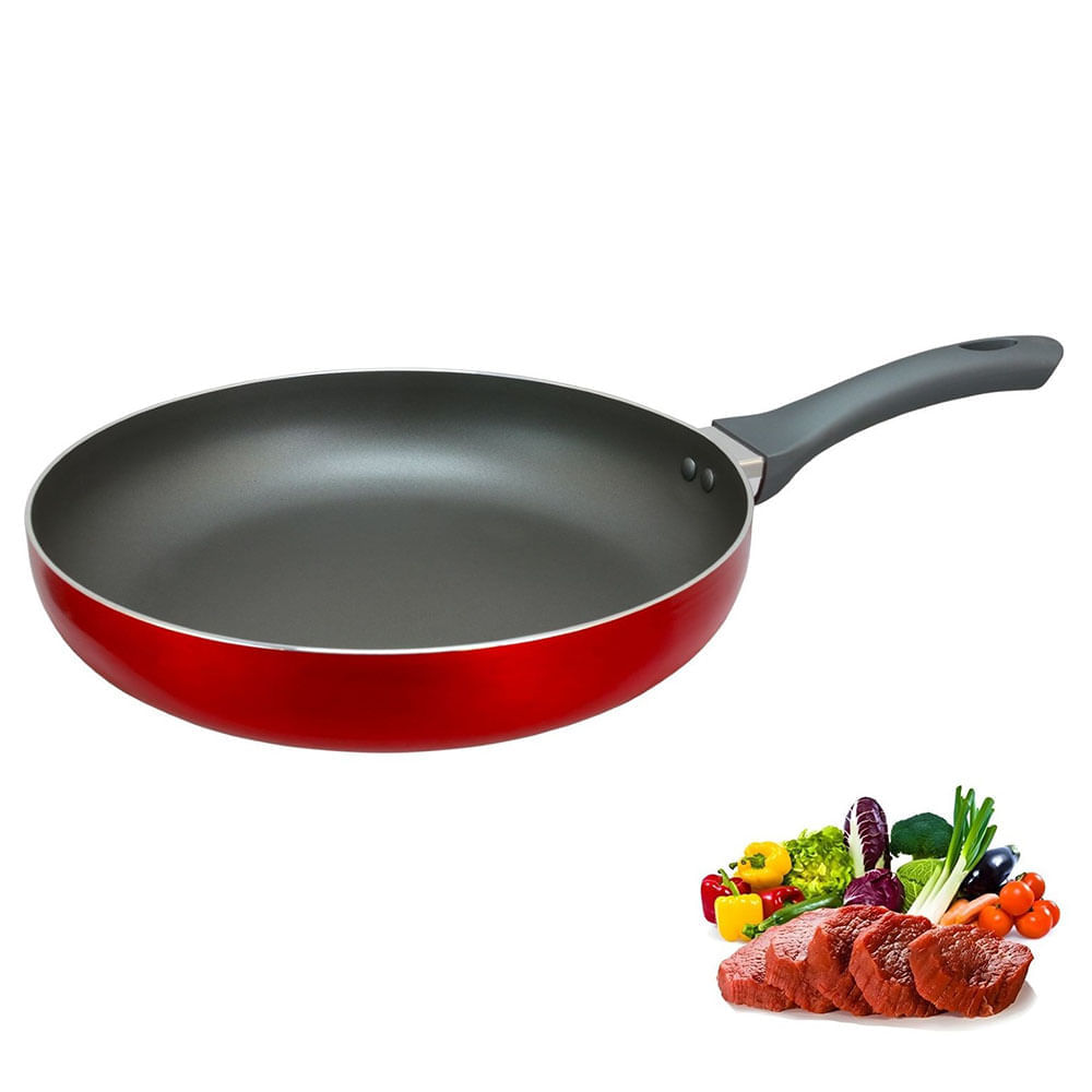 Sartén Oster Antiadherente 24CM HERSCHER Rojo 92323 01