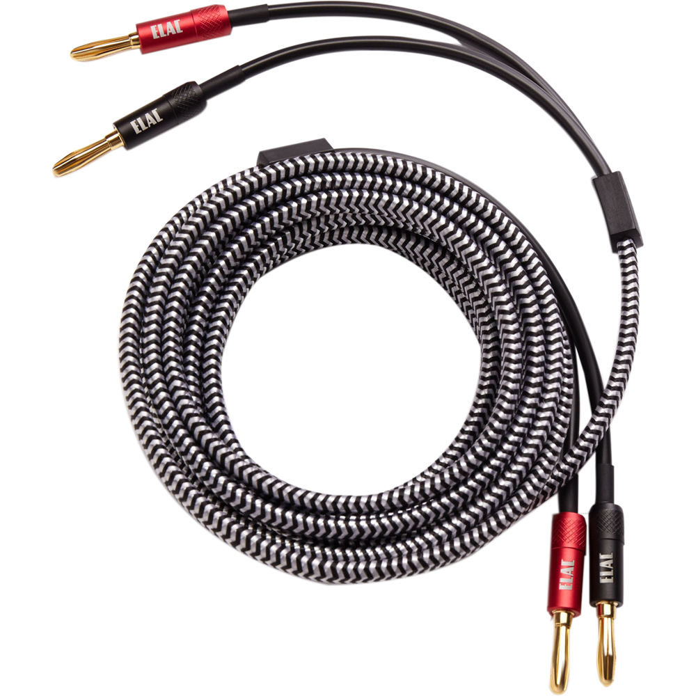 Cable de Altavoz ELAC Sensible de 14 AWG con Conectores Doble Banana a Banana (10') - Cobre Libre de