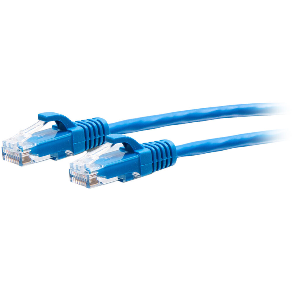 Cable de Red Ethernet Slim C2G Cat6a Snagless U/FTP de 20' (Azul) - Conductor 28 AWG, Conectores RJ4