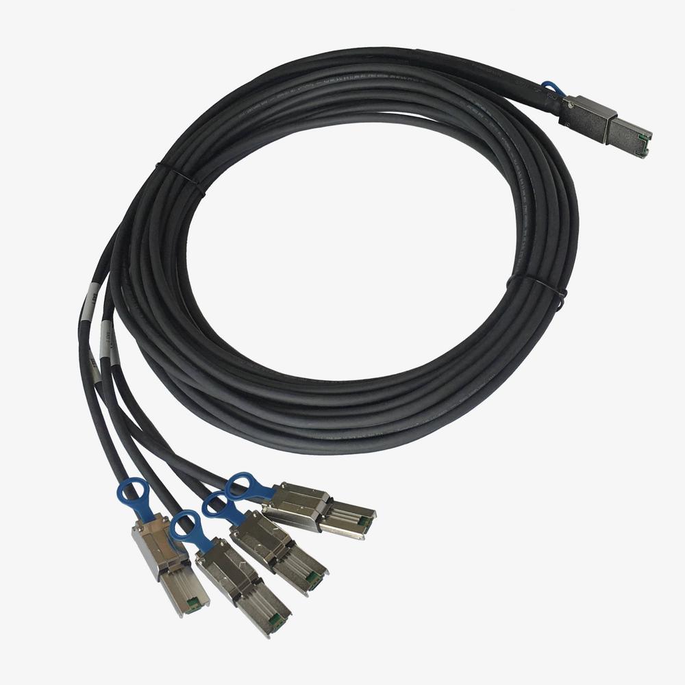 Cable Mini SAS 4x Quad de 16' - Conecta 4 Discos a Puerto de 1-6GB