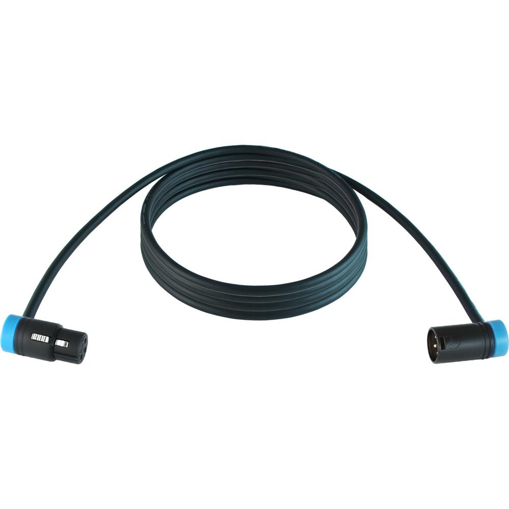 Cable de Micrófono Premium Handmade XLR Bajo Perfil 25' para Escenario y Estudio (Con Tapas Azules)