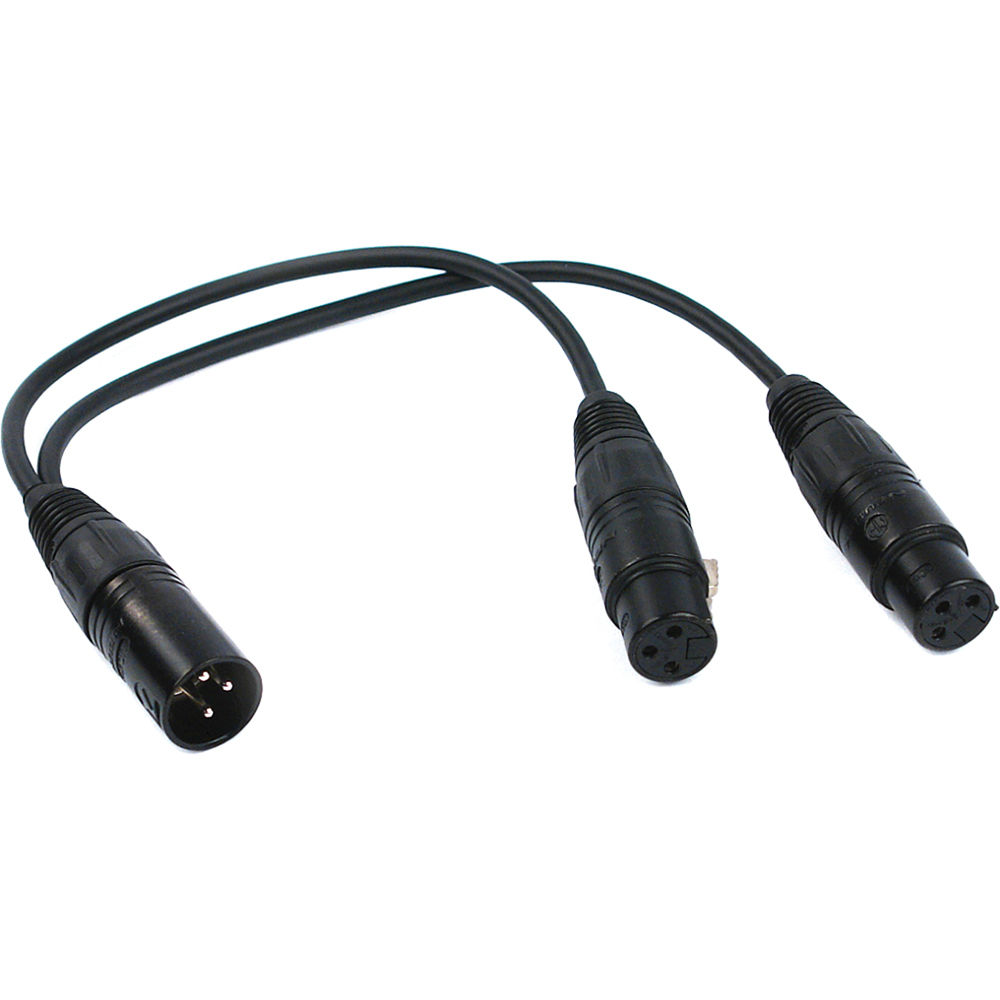 Cable Y Remoto (XLR Macho a 2 x XLR Hembra) - 8""