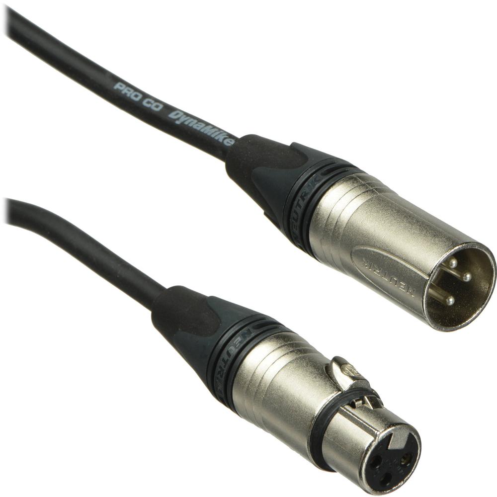 Cable de Micrófono Pro Co Sound Excellines XLR Macho a XLR Hembra (5') - Construcción de 2 Conductor