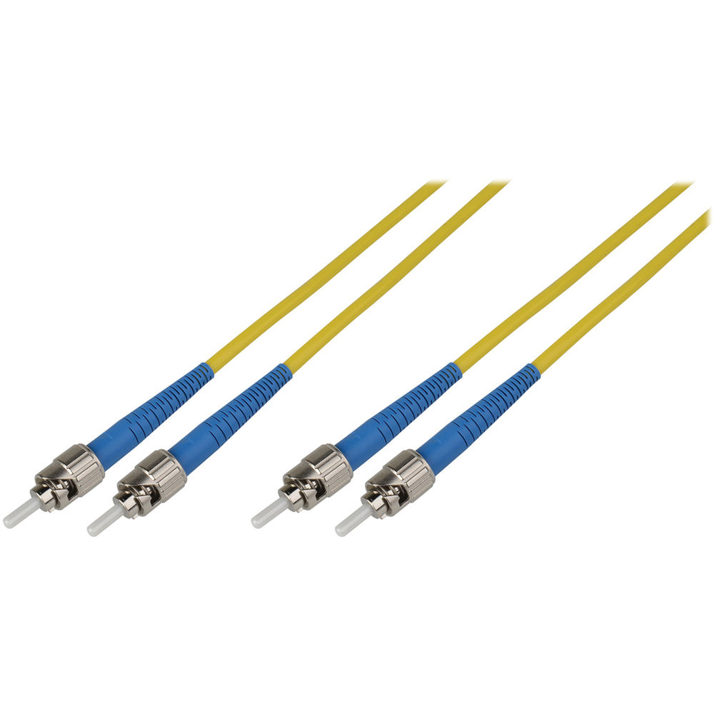 Cable de Parche de Fibra Óptica Monomodo Camplex Duplex ST a Duplex ST (Amarillo, 3.28') - Núcleo de