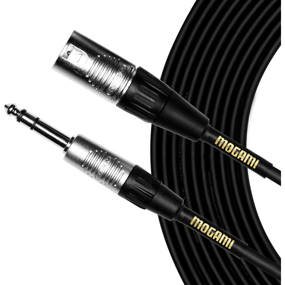 Cable de Parche Mogami CorePlus XLR Macho a TRS Macho de 1/4"" (5')