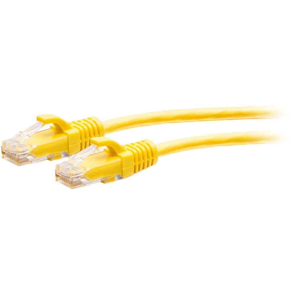 Cable de Red Ethernet Slim C2G Cat6a Snagless U/FTP de 10 pies (Amarillo) - Conductor 28 AWG, Conect