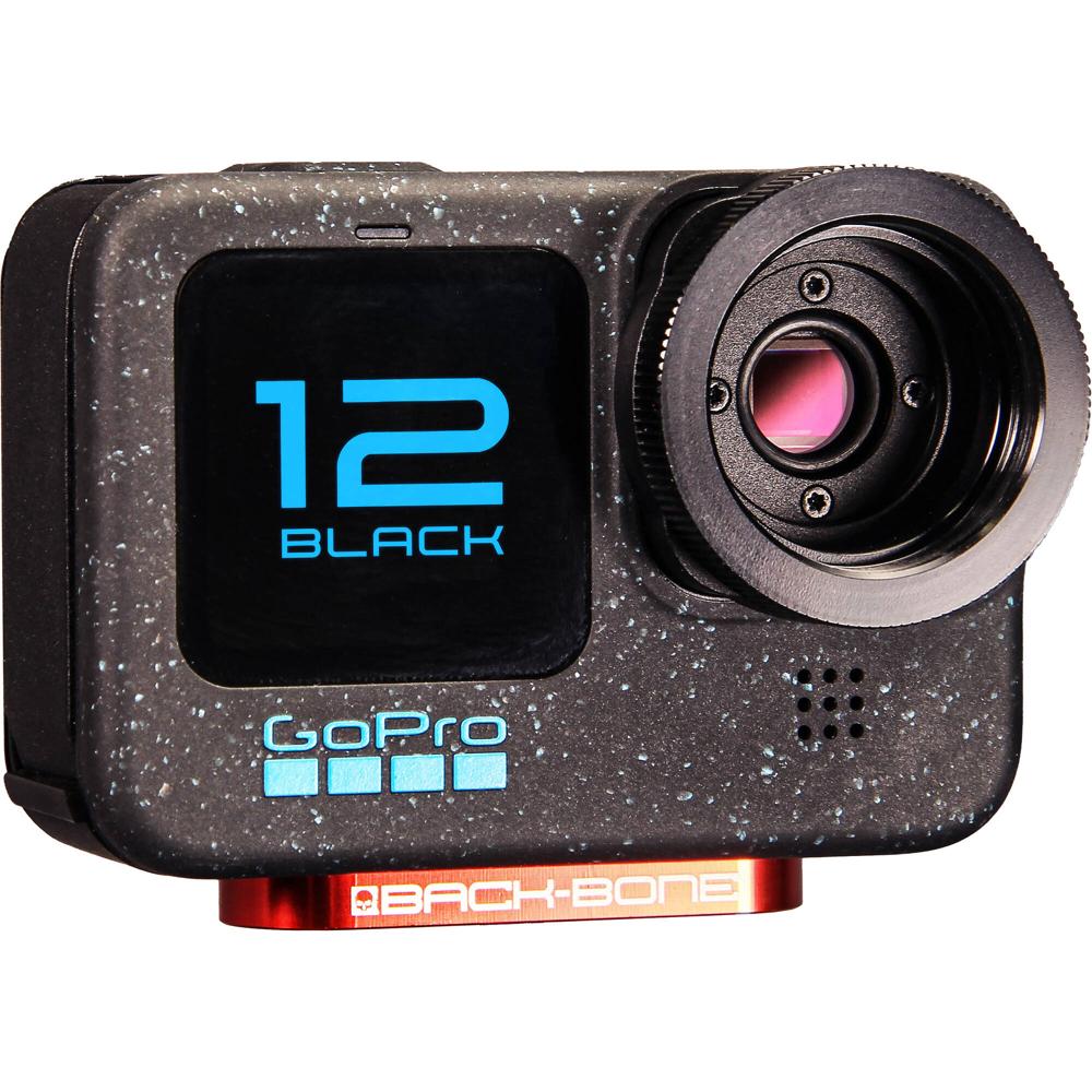 Back-Bone Gear Ribcage H12PRO Modificado para GoPro HERO12 Black - Soporte Intercambiable, Video 5.3