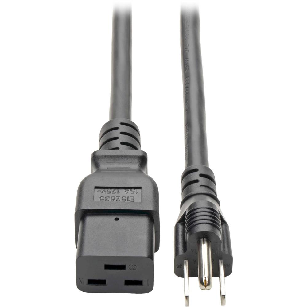Cable de Alimentación Tripp Lite de Alta Resistencia (8') - Conectores NEMA 5-15P a C19, Cable de 14