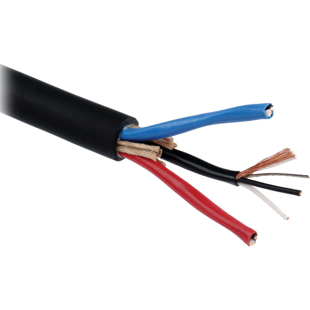Cable de 3 pares de Remote Audio con conductores de 26 AWG y blindaje en espiral (1')