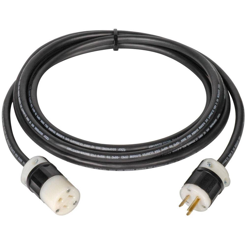 Cable de Extensión AC Laird Digital Cinema 12 AWG (50') - 3 Pines Macho a Hembra, Caucho para Todo C