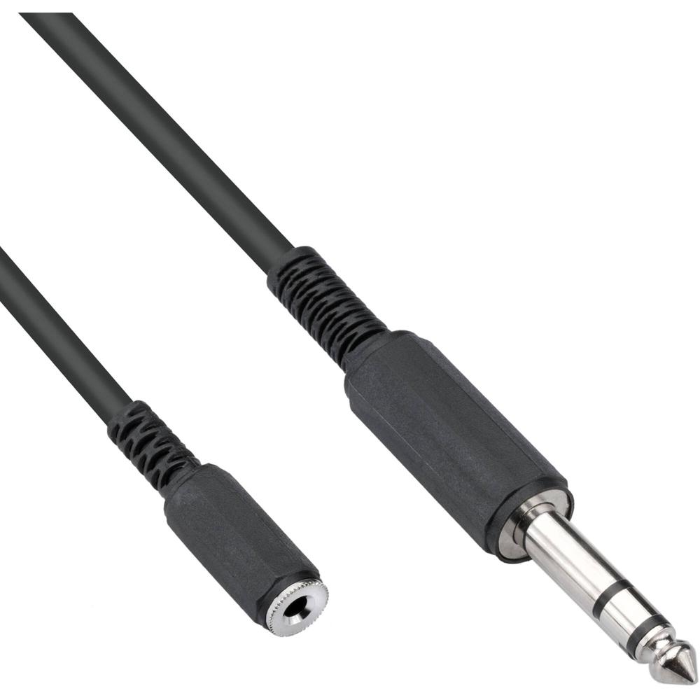 Cable de Extensión de Audio Estéreo Pearstone 3.5mm Mini Femenino a 1/4"" Masculino (25') - Conductor