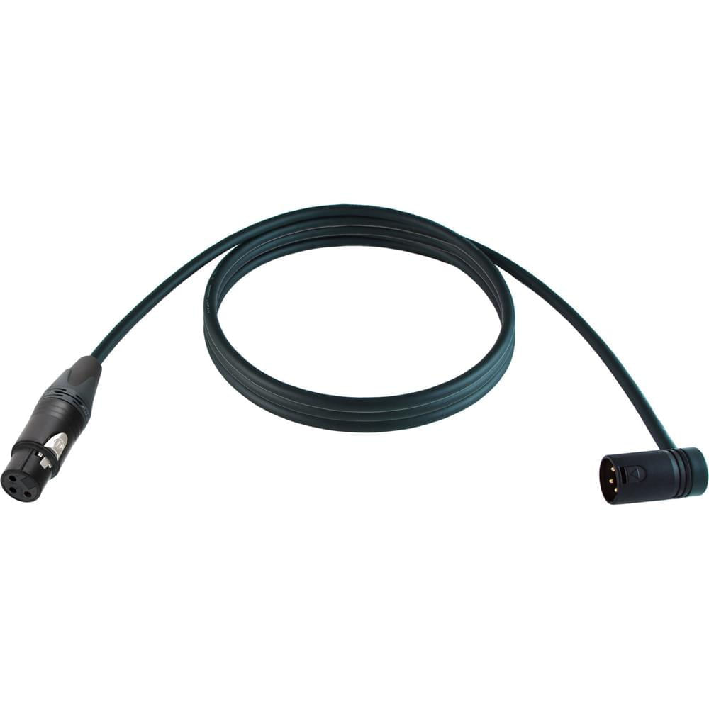 Cable de Micrófono Premium Handmade XLR F a XLR M Ángulo Recto Bajo para Escenario y Estudio (Anillo