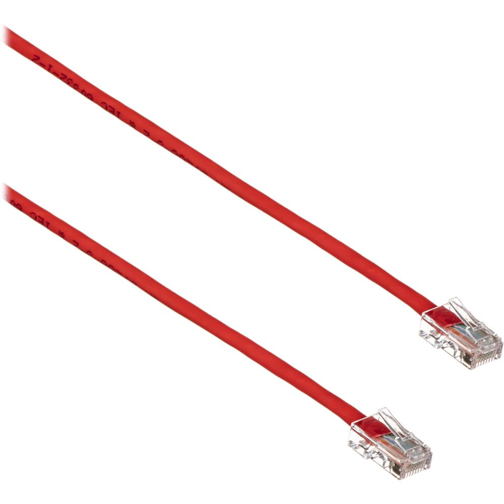 Cable de Ensamblaje CAT5e 350 MHz (2.1 m, Rojo) - Conectores RJ-45 Baquelita, Velocidad de Transmisi