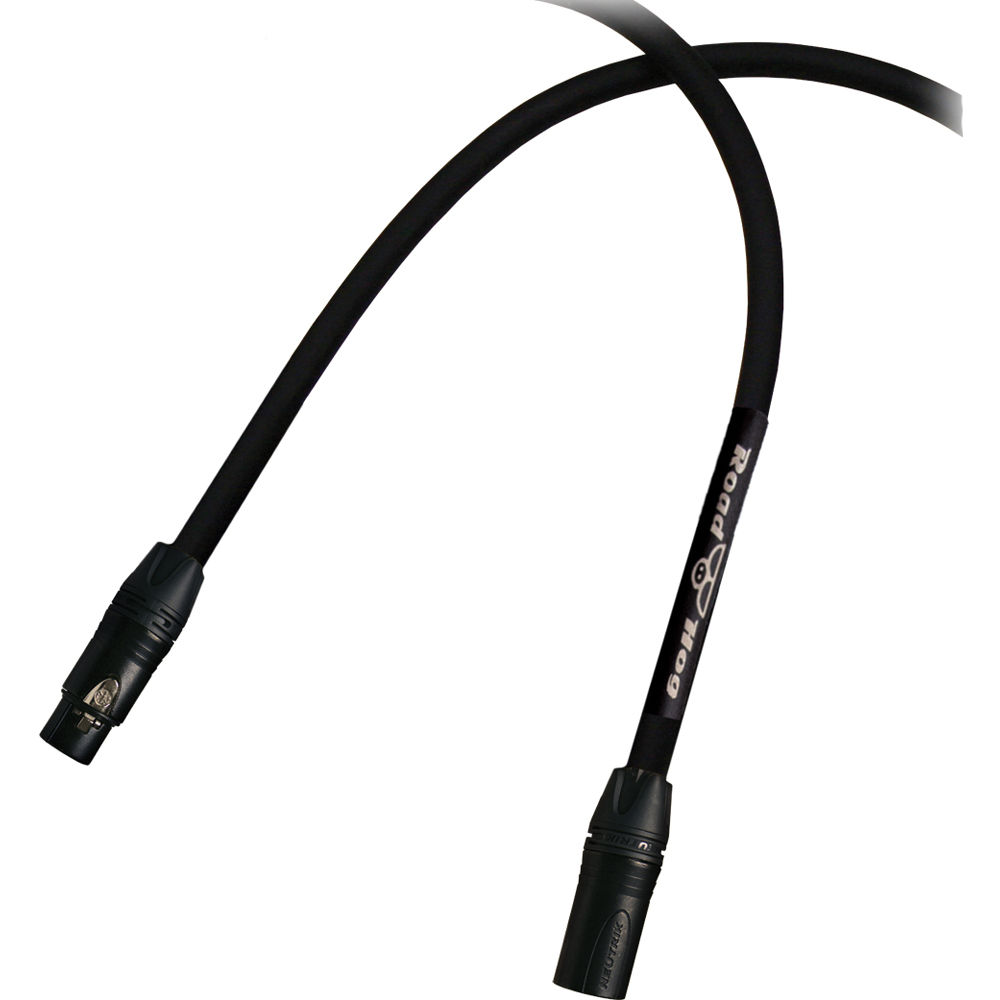 Cable de Micrófono RapcoHorizon HOGM-10 RoadHog XLR (10', Negro) - XLR-F a XLR-M, Chaqueta Extra Gru