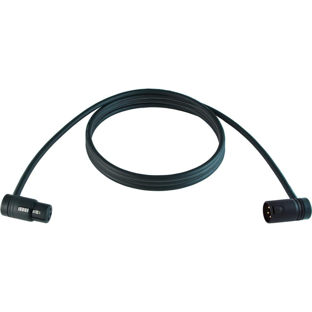 Cable de Micrófono Premium Handmade XLR Bajo Perfil Ángulo Recto Femenino a Masculino para Escenario