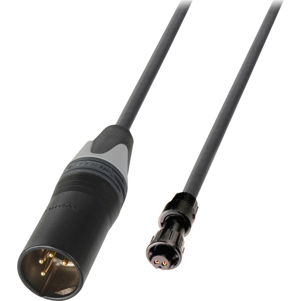 Cable de Alimentación Laird Digital Cinema AJ-PWR5-03 4-Pin XLR Macho a AJA Tipo Micro-Con-X 2-Pin