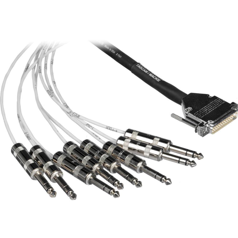 Cable de Grabación Multitrack Pro Co Sound D-Sub DB25 a 8x TRS Estéreo Macho 15' - Conexión Tascam D