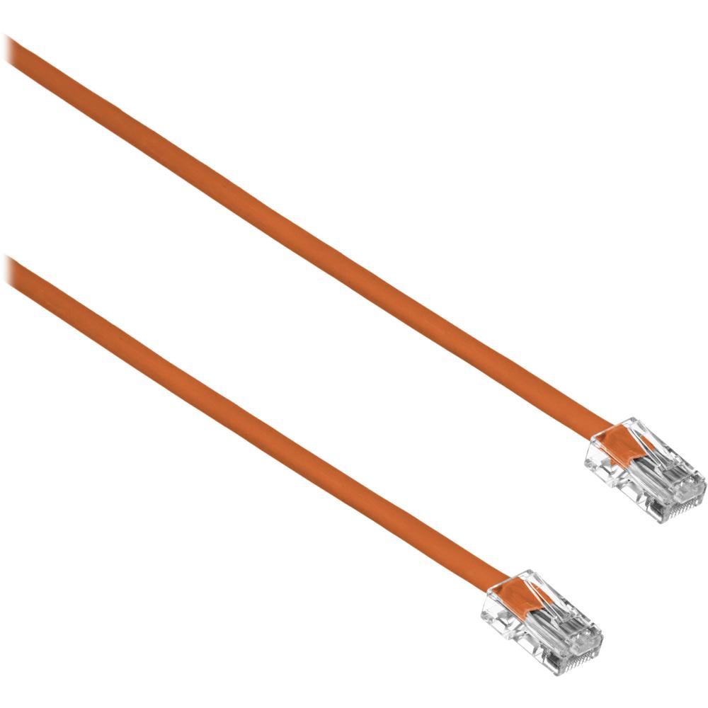 Cable de Ensamblaje CAT5e 350 MHz (30.48 metros, Naranja) - Conectores RJ-45 Baquelita Dorada, Veloc