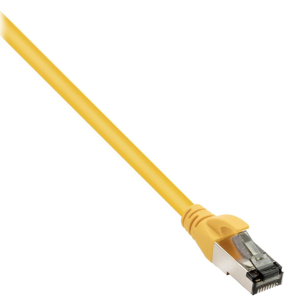 Cable de Red Pearstone Cat 7 Doble Apantallado de 10 pies (Amarillo) - Conectores RJ45 Baquelita, Ve