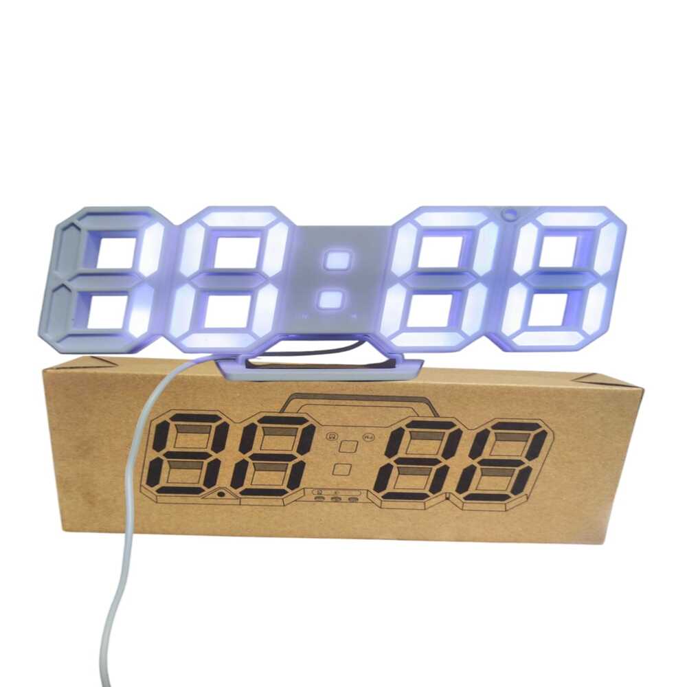 Reloj Despertador Digital Led 3D