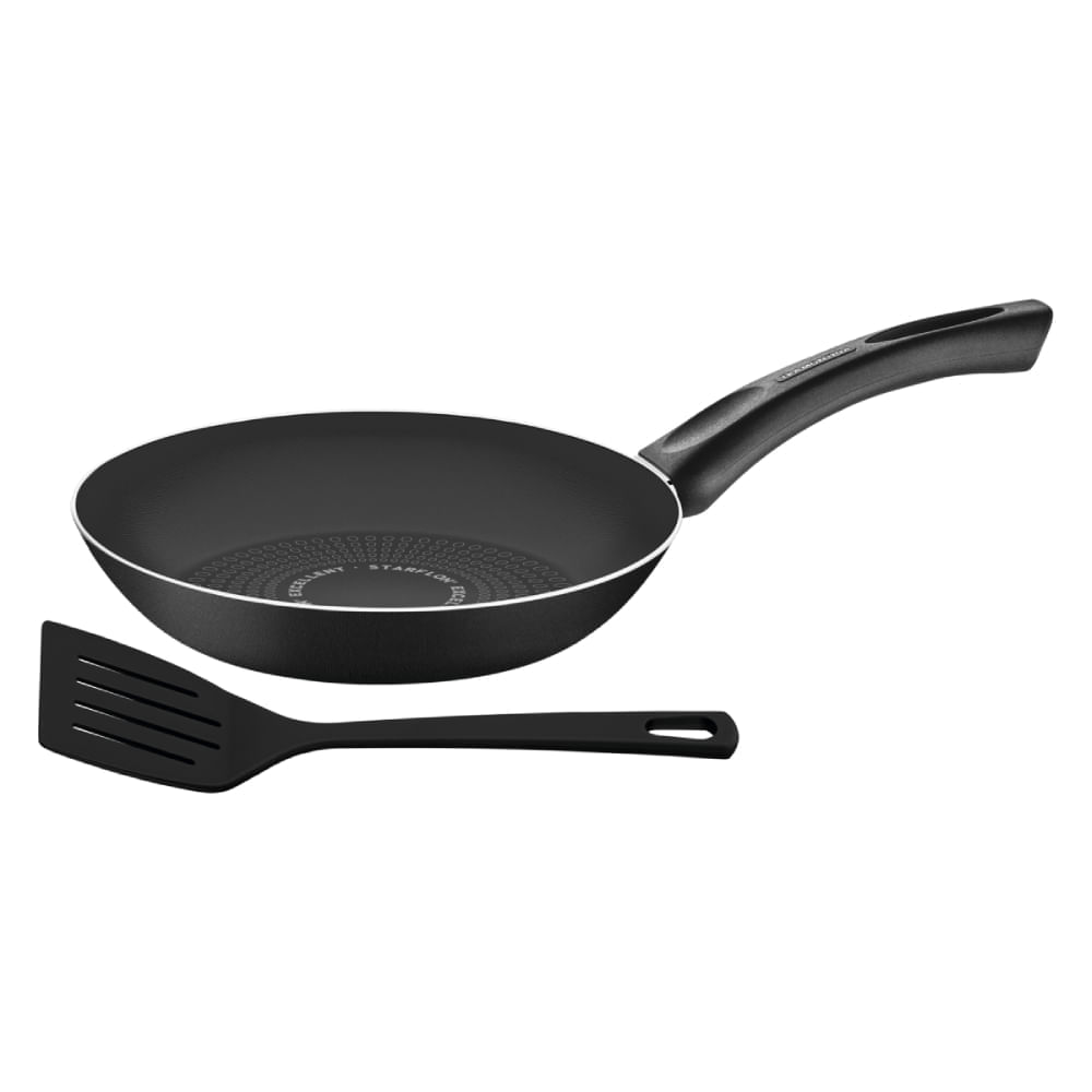 Sartén Tramontina Paris+ 24 cm y Espátula de Nylon 28551024