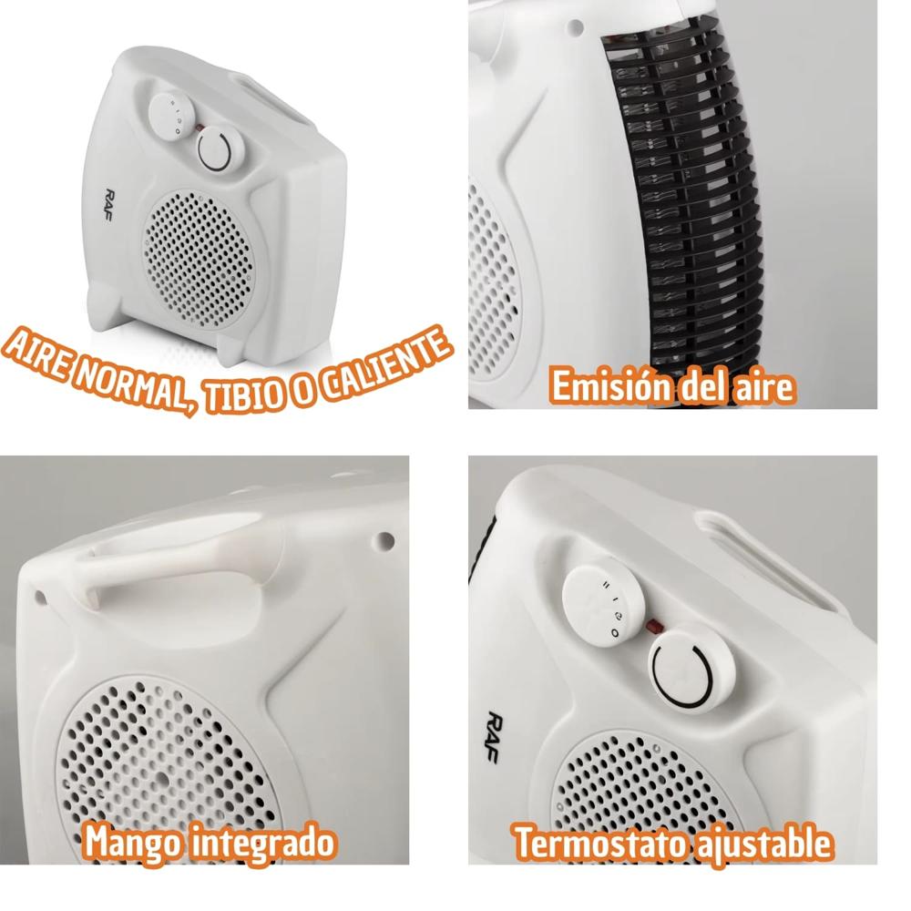 Termoventilador Calefactor 2000W Regulable R-1183