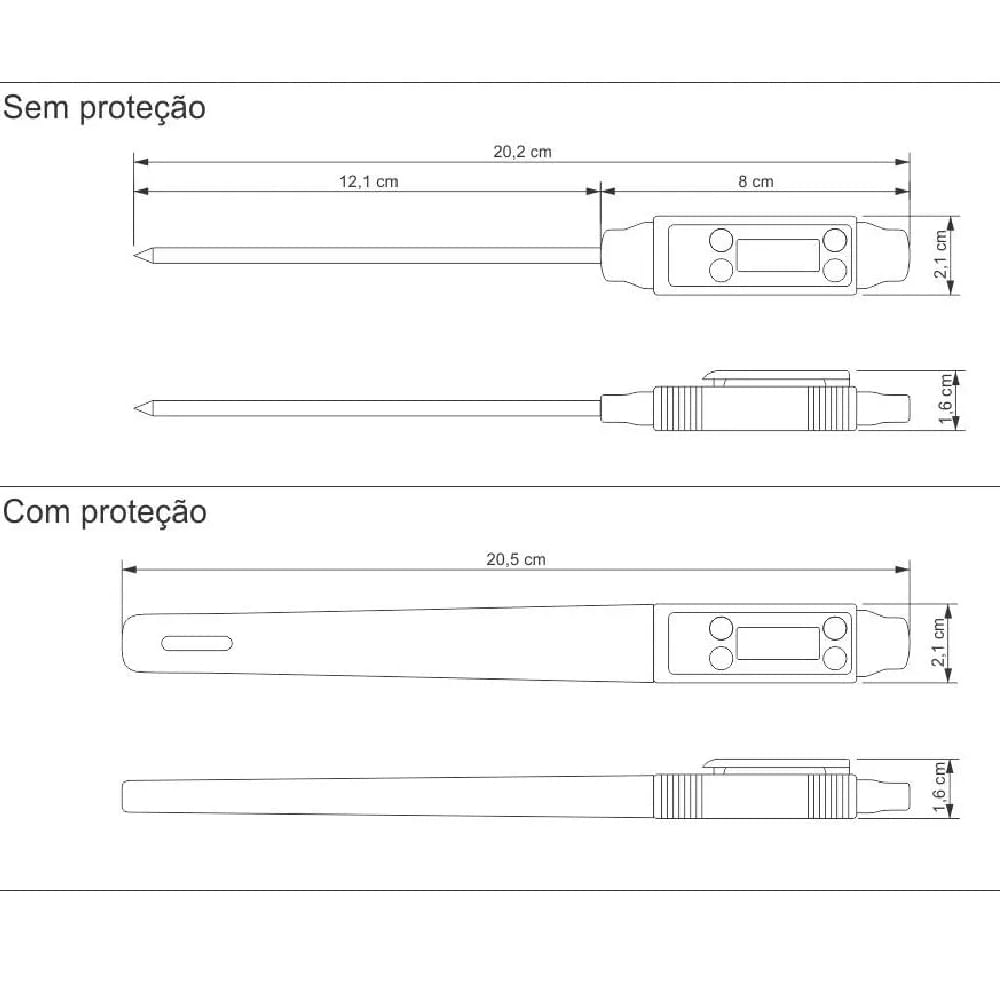Termómetro Digital para Alimentos Tramontina Utilità – 25683100