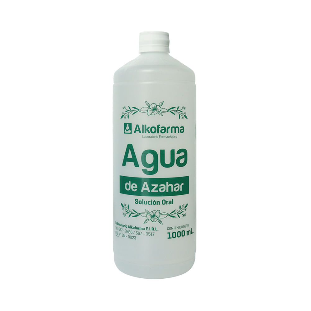 Agua de Azahar De 1000 ml Alkofarma